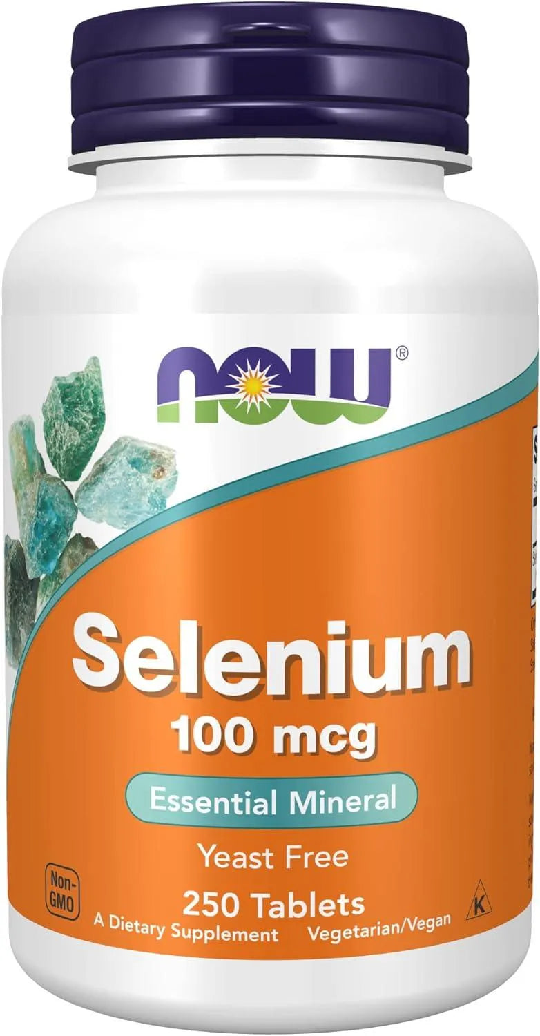 NOW SUPPLEMENTS - NOW Supplements Selenium 100mcg 250 Tabletas - The Red Vitamin MX - Suplementos Alimenticios - {{ shop.shopifyCountryName }}