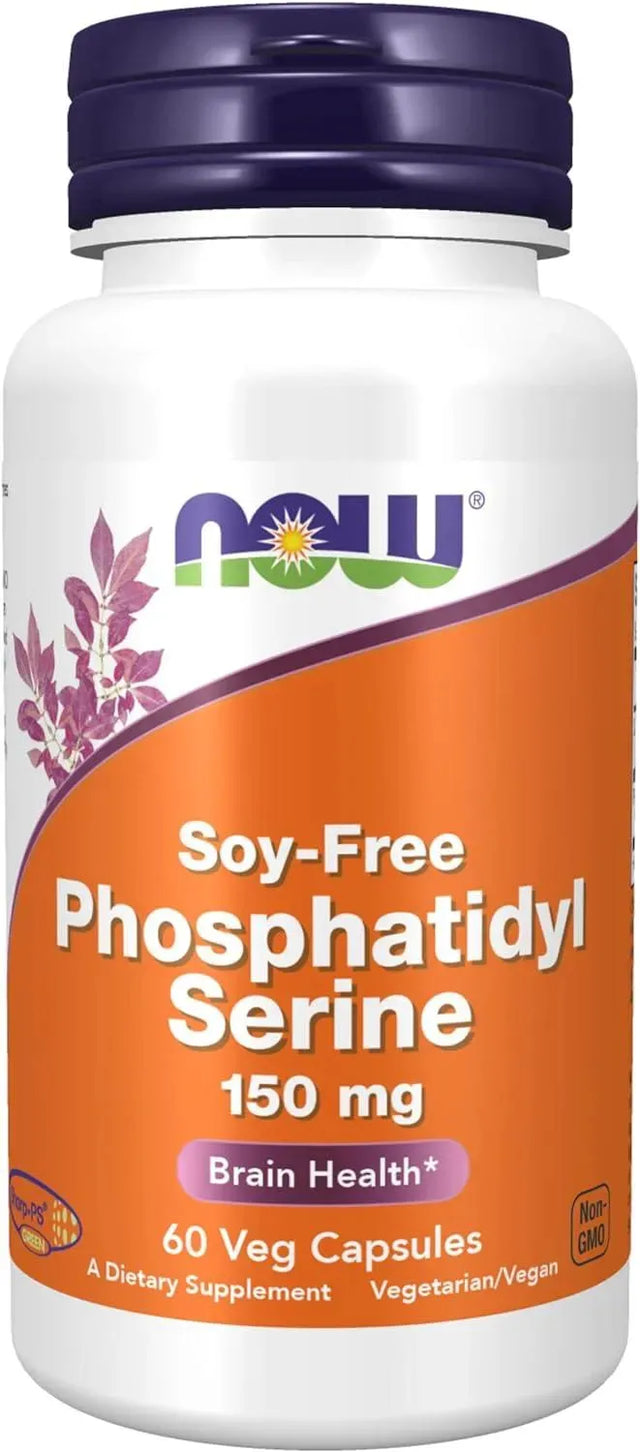 NOW SUPPLEMENTS - NOW Supplements Soy-Free Phosphatidyl Serine 150Mg. 60 Capsulas - The Red Vitamin MX - Suplementos Alimenticios - {{ shop.shopifyCountryName }}