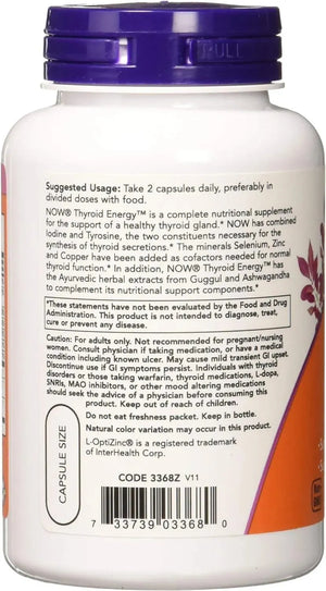 NOW SUPPLEMENTS - Now Supplements Thyroid Energy 90 Capsulas - The Red Vitamin MX - Suplementos Alimenticios - {{ shop.shopifyCountryName }}