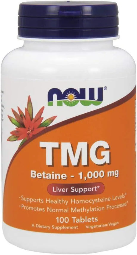 NOW SUPPLEMENTS - NOW Supplements TMG 1000Mg. 100 Tabletas - The Red Vitamin MX - Suplementos Alimenticios - {{ shop.shopifyCountryName }}