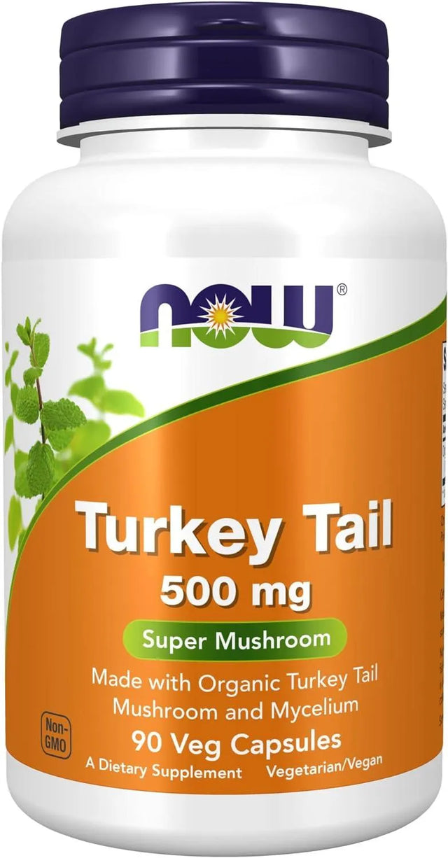 NOW SUPPLEMENTS - NOW Supplements Turkey Tail 500Mg. 90 Capsulas - The Red Vitamin MX - Suplementos Alimenticios - {{ shop.shopifyCountryName }}