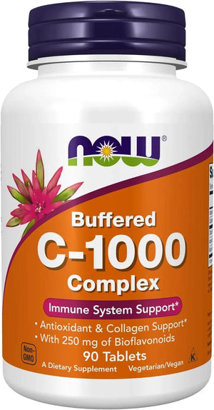 NOW SUPPLEMENTS - NOW Supplements Vitamin C-1000 Complex 90 Tabletas - The Red Vitamin MX - Suplementos Alimenticios - {{ shop.shopifyCountryName }}