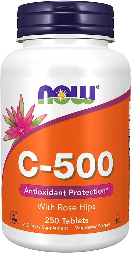 NOW SUPPLEMENTS - NOW Supplements Vitamin C-500 250 Capsulas - The Red Vitamin MX - Suplementos Alimenticios - {{ shop.shopifyCountryName }}