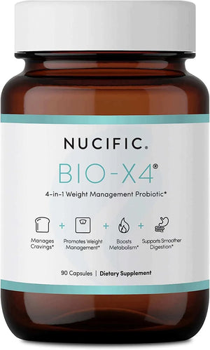 NUCIFIC - Nucific Bio-X4 4-in-1 Weight Management Probiotic 90 Capsulas - The Red Vitamin MX - Suplementos Alimenticios - {{ shop.shopifyCountryName }}