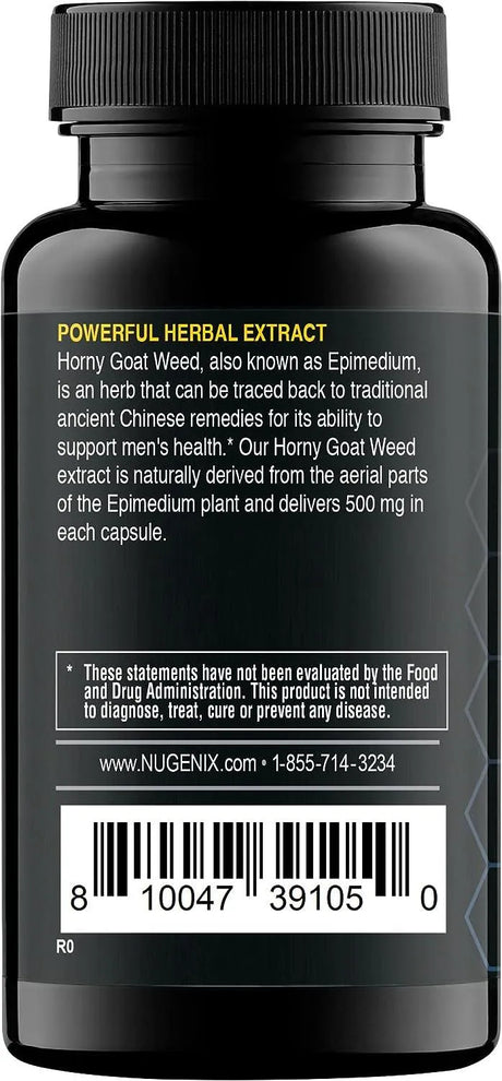 NUGENIX - Nugenix Essentials Horny Goat Weed Extract 30 Capsulas - The Red Vitamin MX - Suplementos Alimenticios - {{ shop.shopifyCountryName }}