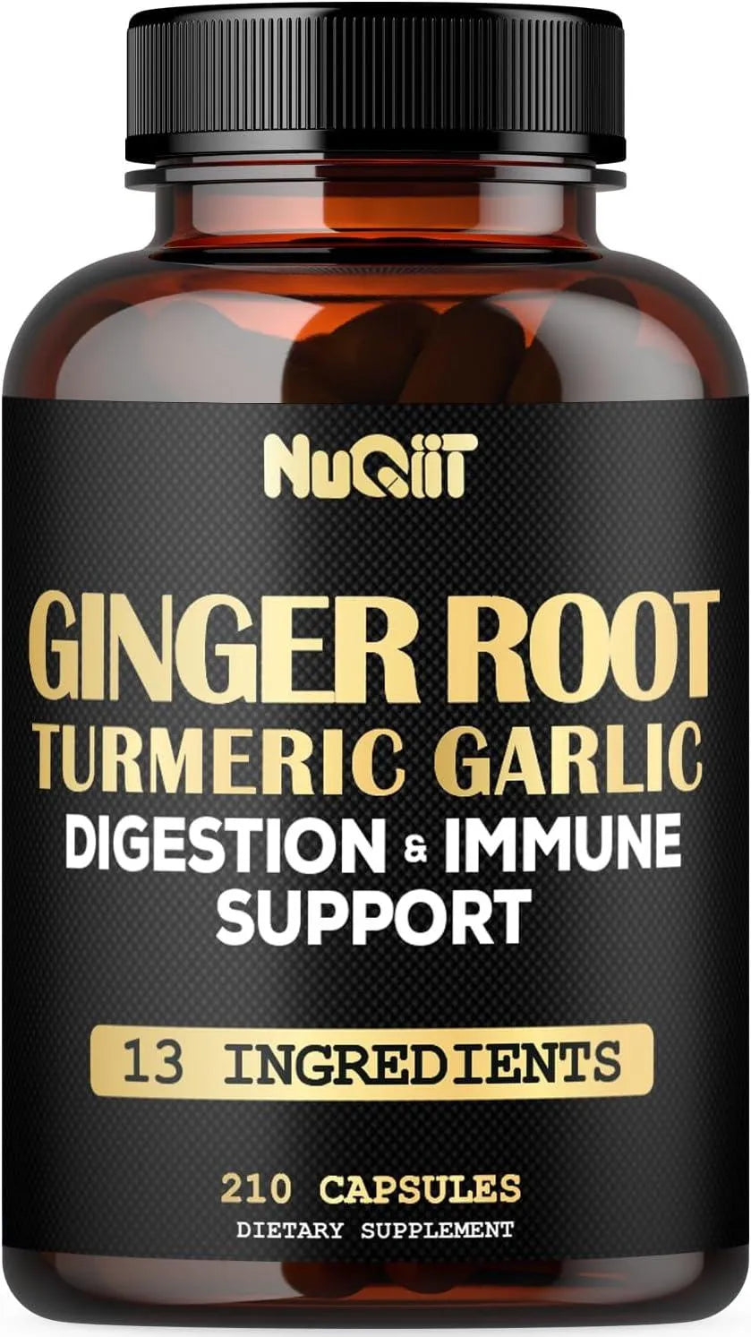 NUQIIT - Nuquiit Ginger Root with Turmeric Curcumin, Garlic 210 Capsulas - The Red Vitamin MX - Suplementos Alimenticios - {{ shop.shopifyCountryName }}