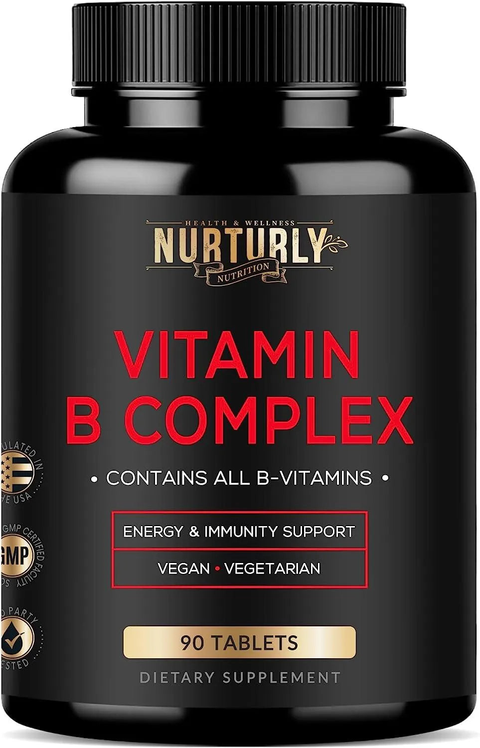 NURTURLY - Nurturly Vitamin B Complex 90 Tabletas - The Red Vitamin MX - Suplementos Alimenticios - {{ shop.shopifyCountryName }}