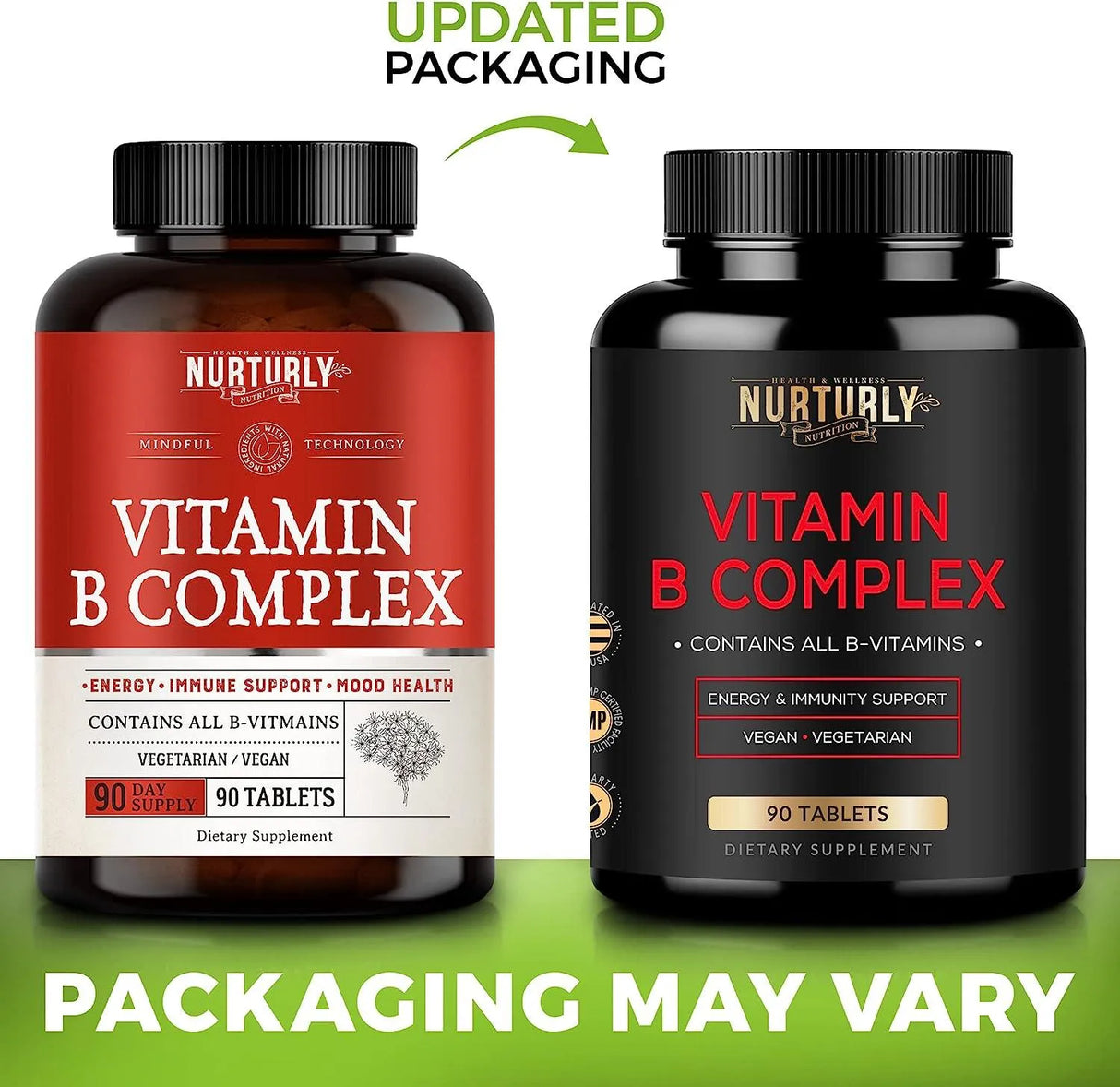 NURTURLY - Nurturly Vitamin B Complex 90 Tabletas - The Red Vitamin MX - Suplementos Alimenticios - {{ shop.shopifyCountryName }}