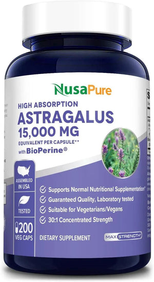 NUSAPURE - NusaPure Astragalus 15,000Mg. 200 Capsulas - The Red Vitamin MX - Suplementos Alimenticios - {{ shop.shopifyCountryName }}