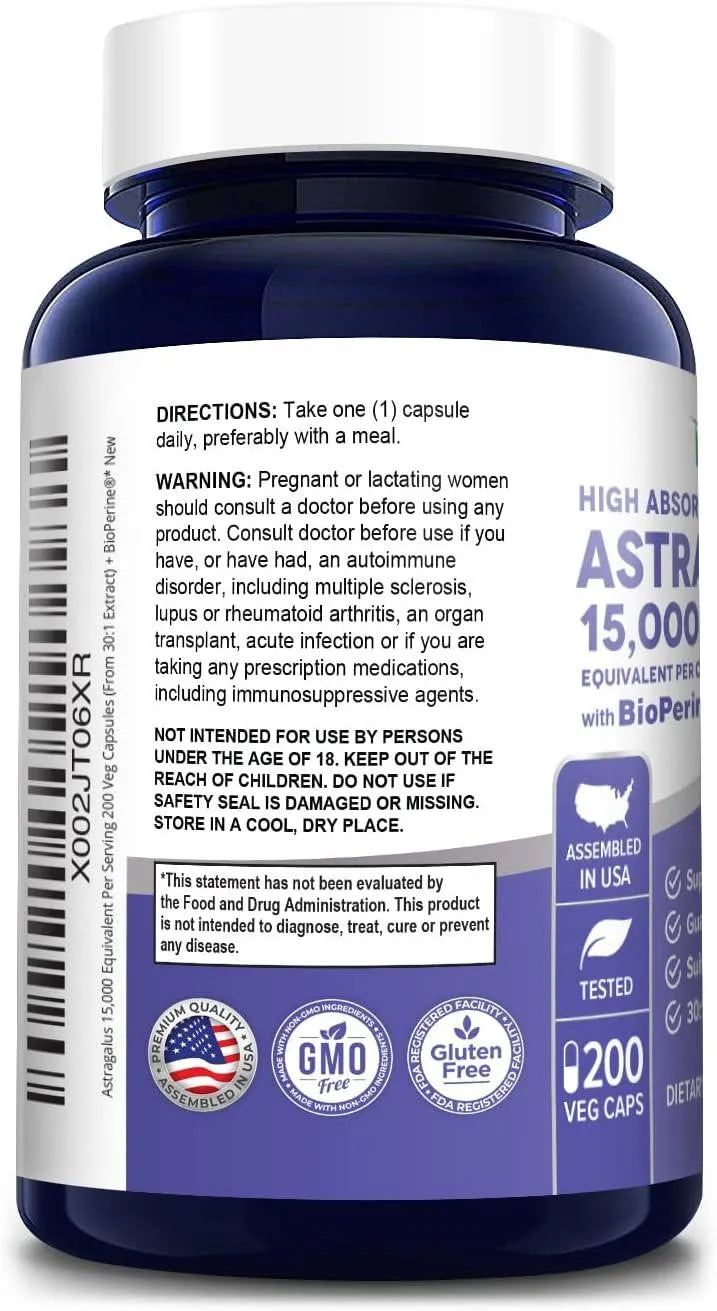 NUSAPURE - NusaPure Astragalus 15,000Mg. 200 Capsulas - The Red Vitamin MX - Suplementos Alimenticios - {{ shop.shopifyCountryName }}