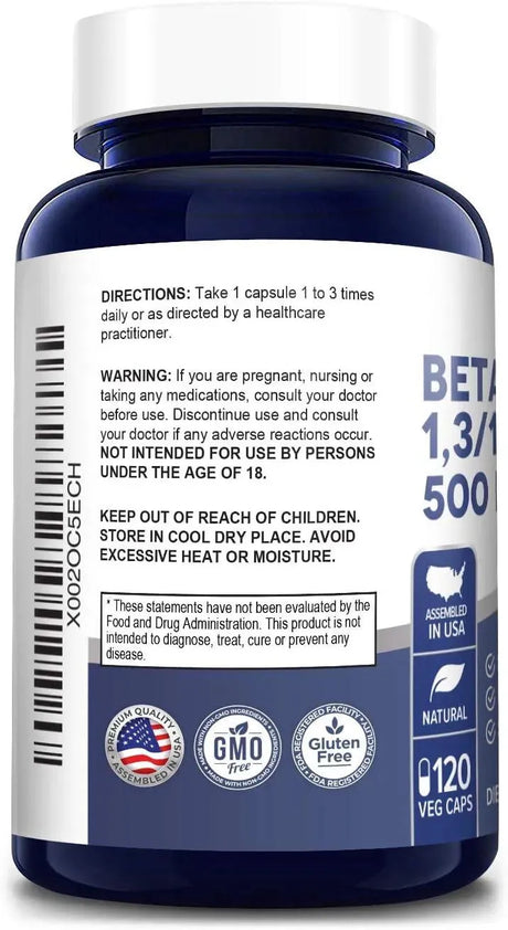 NUSAPURE - NusaPure Beta Glucans 500Mg. 120 Capsulas - The Red Vitamin MX - Suplementos Alimenticios - {{ shop.shopifyCountryName }}