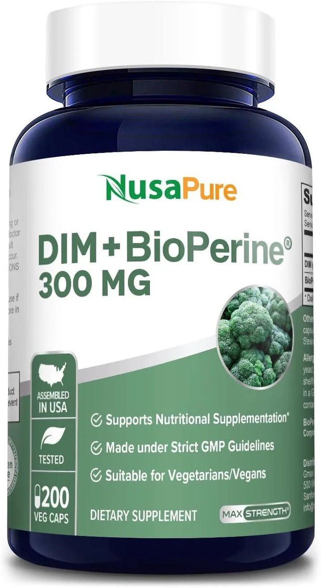 NUSAPURE - NusaPure DIM 300Mg. with Bioperine 200 Capsulas - The Red Vitamin MX - Suplementos Alimenticios - {{ shop.shopifyCountryName }}