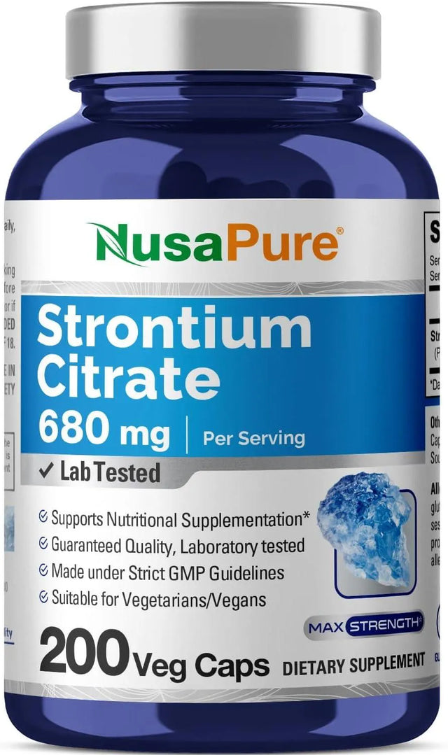 NUSAPURE - NusaPure Strontium 680Mg. 200 Capsulas - The Red Vitamin MX - Suplementos Alimenticios - {{ shop.shopifyCountryName }}