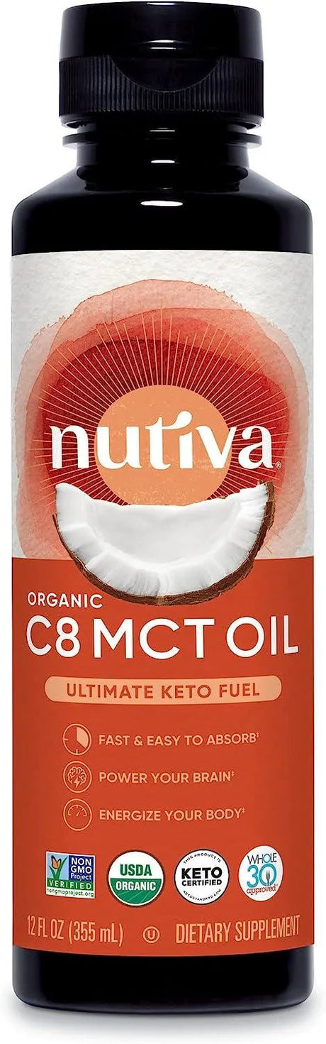 NUTIVA - Nutiva Organic C8 MCT Oil 355Ml. - The Red Vitamin MX - Suplementos Alimenticios - {{ shop.shopifyCountryName }}