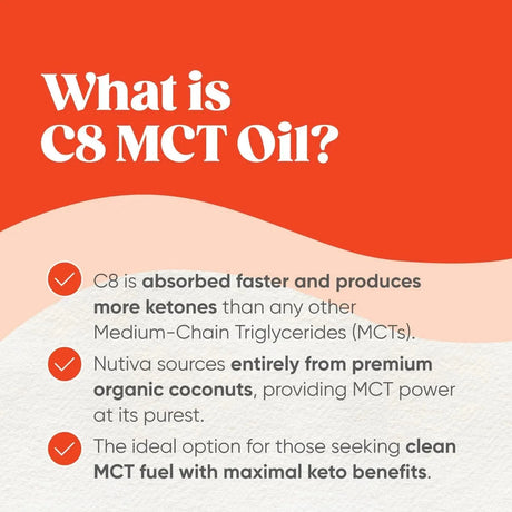 NUTIVA - Nutiva Organic C8 MCT Oil 355Ml. - The Red Vitamin MX - Suplementos Alimenticios - {{ shop.shopifyCountryName }}