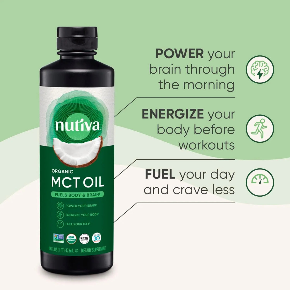 NUTIVA - Nutiva Organic MCT Oil 473Ml. - The Red Vitamin MX - Suplementos Alimenticios - {{ shop.shopifyCountryName }}