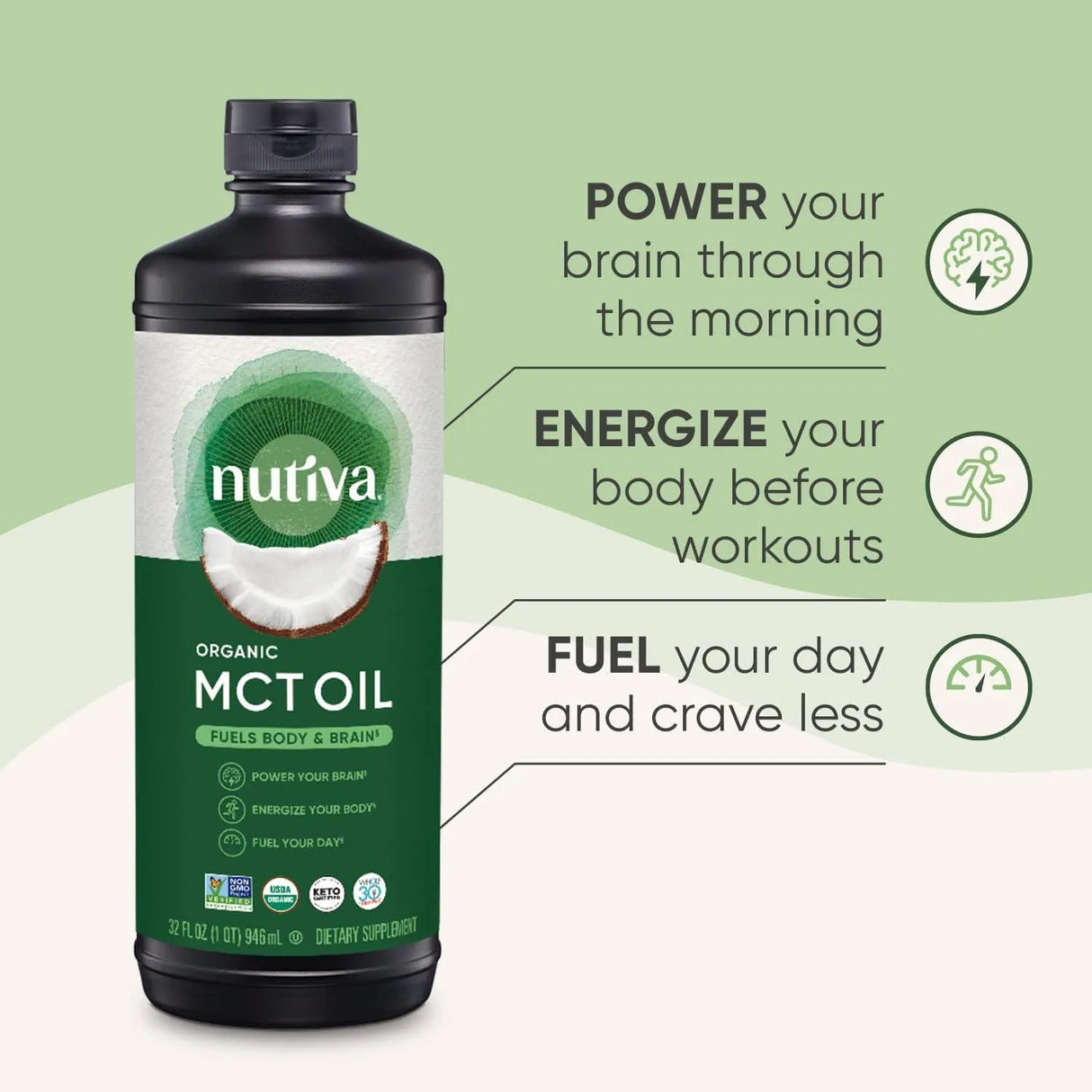 NUTIVA - Nutiva Organic MCT Oil 946Ml. - The Red Vitamin MX - Suplementos Alimenticios - {{ shop.shopifyCountryName }}