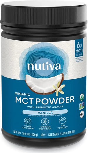 NUTIVA - Nutiva Organic MCT Powder with Prebiotic Acacia Fiber Vanilla 300Gr. - The Red Vitamin MX - Suplementos Alimenticios - {{ shop.shopifyCountryName }}