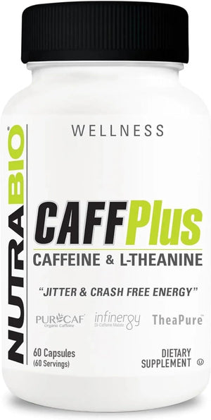 NUTRABIO - NutraBio CaffPlus Dual Source Caffeine with Theanine 60 Capsulas - The Red Vitamin MX - Suplementos Alimenticios - {{ shop.shopifyCountryName }}