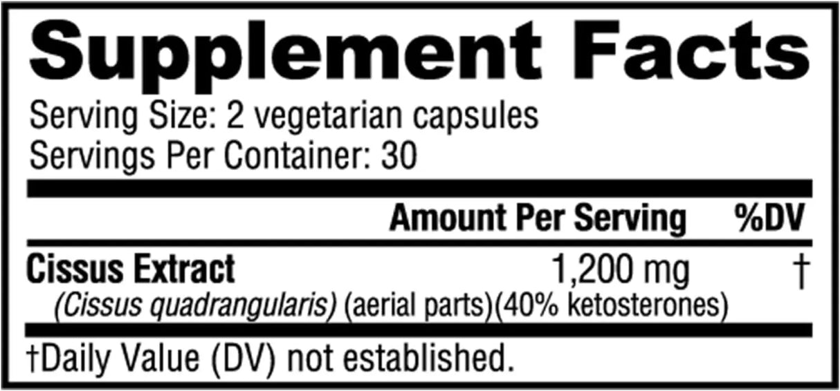 NUTRABIO - NutraBio Cissus Quadrangularis Extract 1200Mg. 60 Capsulas - The Red Vitamin MX - Suplementos Alimenticios - {{ shop.shopifyCountryName }}