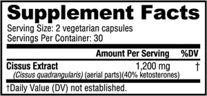 NUTRABIO - NutraBio Cissus Quadrangularis Extract 1200Mg. 60 Capsulas - The Red Vitamin MX - Suplementos Alimenticios - {{ shop.shopifyCountryName }}