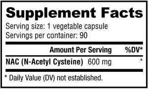 NUTRABIO - NutraBio N-Acetyl Cysteine 600Mg. 90 Capsulas - The Red Vitamin MX - Suplementos Alimenticios - {{ shop.shopifyCountryName }}