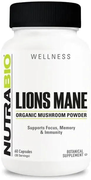 NUTRABIO - NutraBio Organic Lions Mane 60 Capsulas - The Red Vitamin MX - Suplementos Alimenticios - {{ shop.shopifyCountryName }}