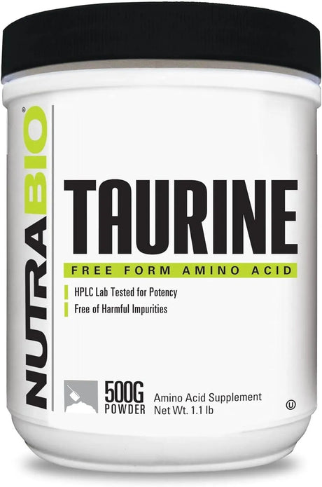 NUTRABIO - NutraBio Taurine Supplement Powder 500Gr. - The Red Vitamin MX - Suplementos Alimenticios - {{ shop.shopifyCountryName }}