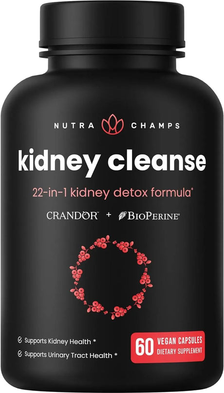 NUTRACHAMPS - NutraChamps Kidney Cleanse Detox & Repair 60 Capsulas - The Red Vitamin MX - Suplementos Alimenticios - {{ shop.shopifyCountryName }}