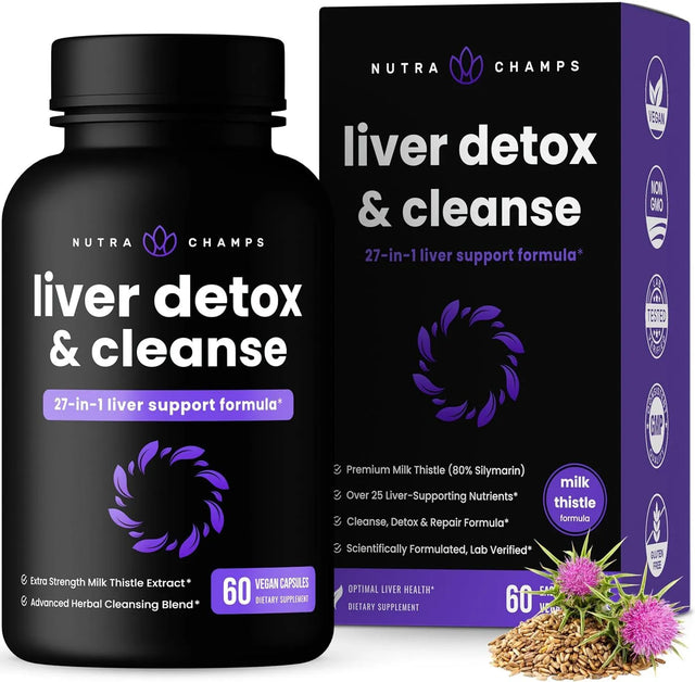 NUTRACHAMPS - NutraChamps Liver Cleanse Detox & Repair Formula 60 Capsulas - The Red Vitamin MX - Suplementos Alimenticios - {{ shop.shopifyCountryName }}