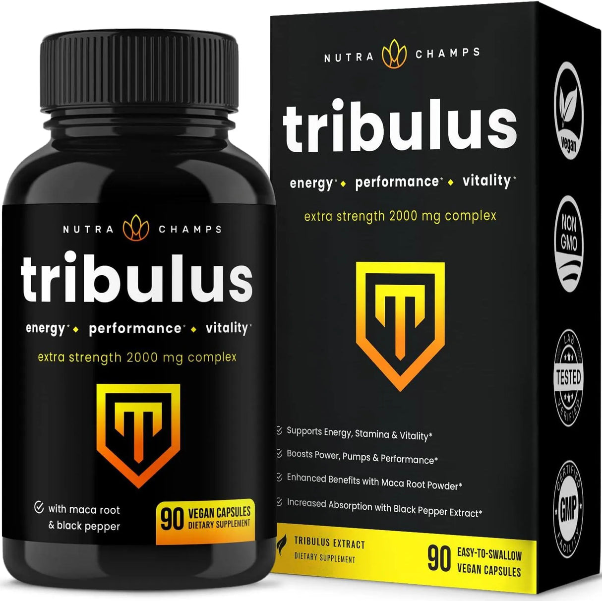 NUTRACHAMPS - NutraChamps Tribulus Terrestris for Men 2000Mg. 90 Capsulas - The Red Vitamin MX - Suplementos Alimenticios - {{ shop.shopifyCountryName }}