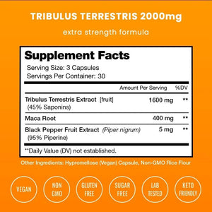 NUTRACHAMPS - NutraChamps Tribulus Terrestris for Men 2000Mg. 90 Capsulas - The Red Vitamin MX - Suplementos Alimenticios - {{ shop.shopifyCountryName }}