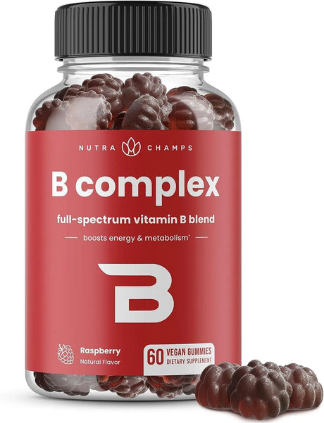 NUTRACHAMPS - NutraChamps Vitamin B Complex 60 Gomitas - The Red Vitamin MX - Suplementos Alimenticios - {{ shop.shopifyCountryName }}