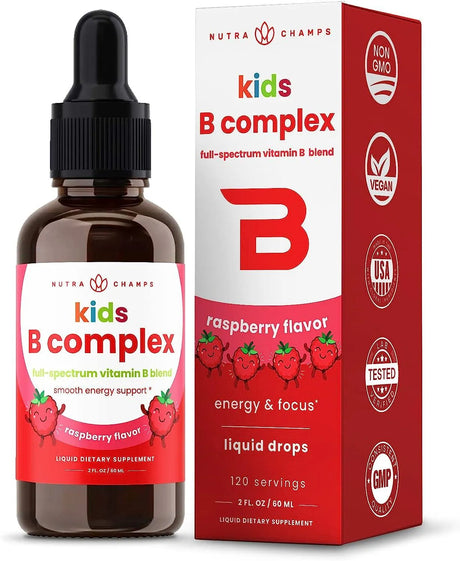 NUTRACHAMPS - NutraChamps Vitamin B Complex for Kids 60Ml. - The Red Vitamin MX - Suplementos Alimenticios - {{ shop.shopifyCountryName }}