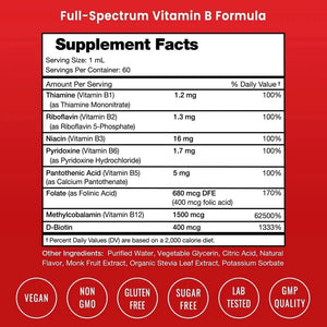 NUTRACHAMPS - NutraChamps Vitamin B Complex Liquid Drops 60Ml. - The Red Vitamin MX - Suplementos Alimenticios - {{ shop.shopifyCountryName }}