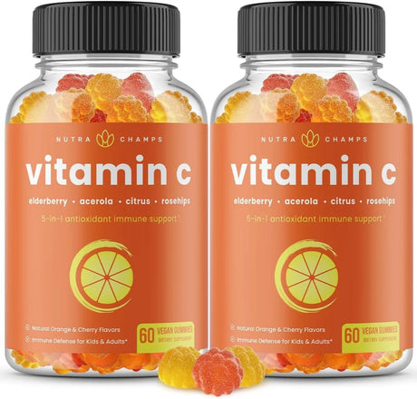 NUTRACHAMPS - NutraChamps Vitamin C Gummies 60 Gomitas 2 Pack - The Red Vitamin MX - Suplementos Alimenticios - {{ shop.shopifyCountryName }}