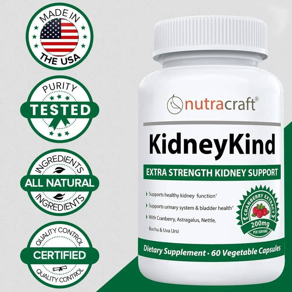 NUTRACRAFT - Nutracraft KidneyKind Support and Detox 60 Capsulas - The Red Vitamin MX - Suplementos Alimenticios - {{ shop.shopifyCountryName }}