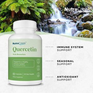 NUTRACREEK - NutraCreek Quercetin Supplement 500Mg. 60 Capsulas - The Red Vitamin MX - Suplementos Alimenticios - {{ shop.shopifyCountryName }}