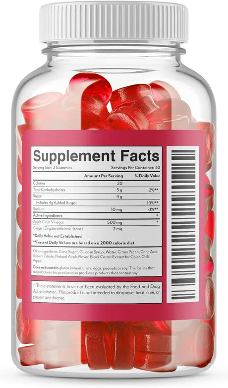 NUTRACURE - Nutracure Apple Cider Vinegar Gummies 120 Gomitas - The Red Vitamin MX - Suplementos Alimenticios - {{ shop.shopifyCountryName }}