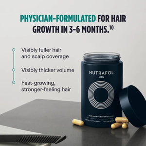 NUTRAFOL - Nutrafol Men's Hair Growth Supplements 120 Capsulas 2 Pack - The Red Vitamin MX - Suplementos Alimenticios - {{ shop.shopifyCountryName }}