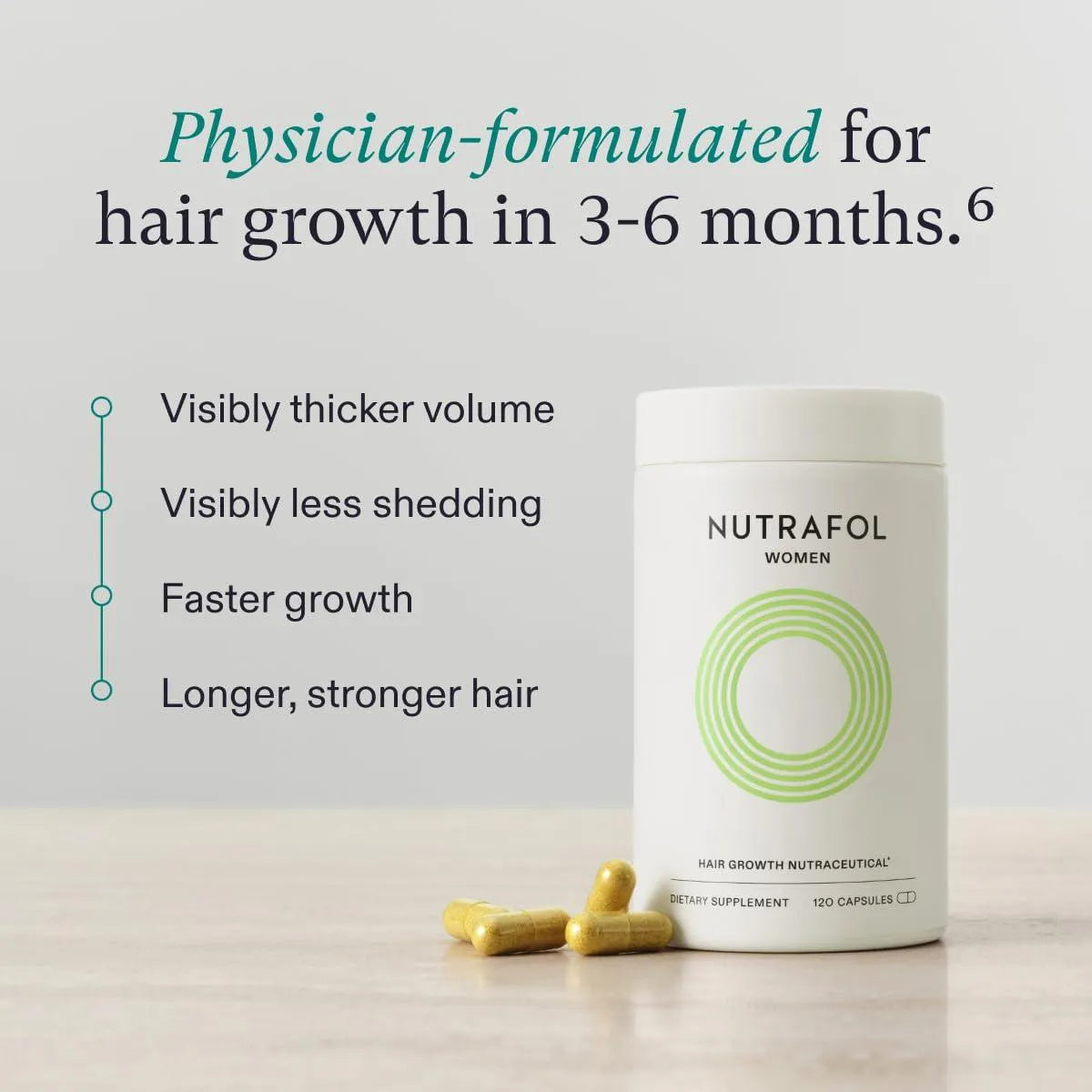 NUTRAFOL - Nutrafol Women's Hair Growth Supplements 120 Capsulas 2 Pack - The Red Vitamin MX - Suplementos Alimenticios - {{ shop.shopifyCountryName }}