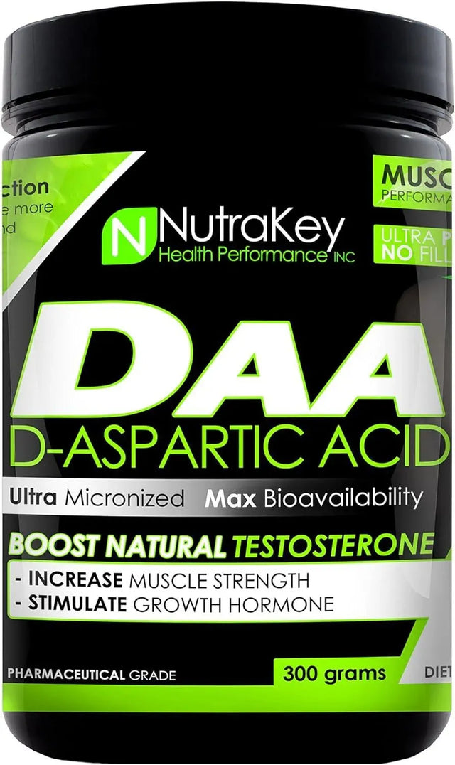 NUTRAKEY - NutraKey D-Aspartic Acid Powder 300Gr. - The Red Vitamin MX - Suplementos Alimenticios - {{ shop.shopifyCountryName }}