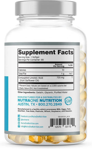 NUTRAONE - NutraOne Nutrition CLAOne Supplement 90 Capsulas - The Red Vitamin MX - Suplementos Alimenticios - {{ shop.shopifyCountryName }}