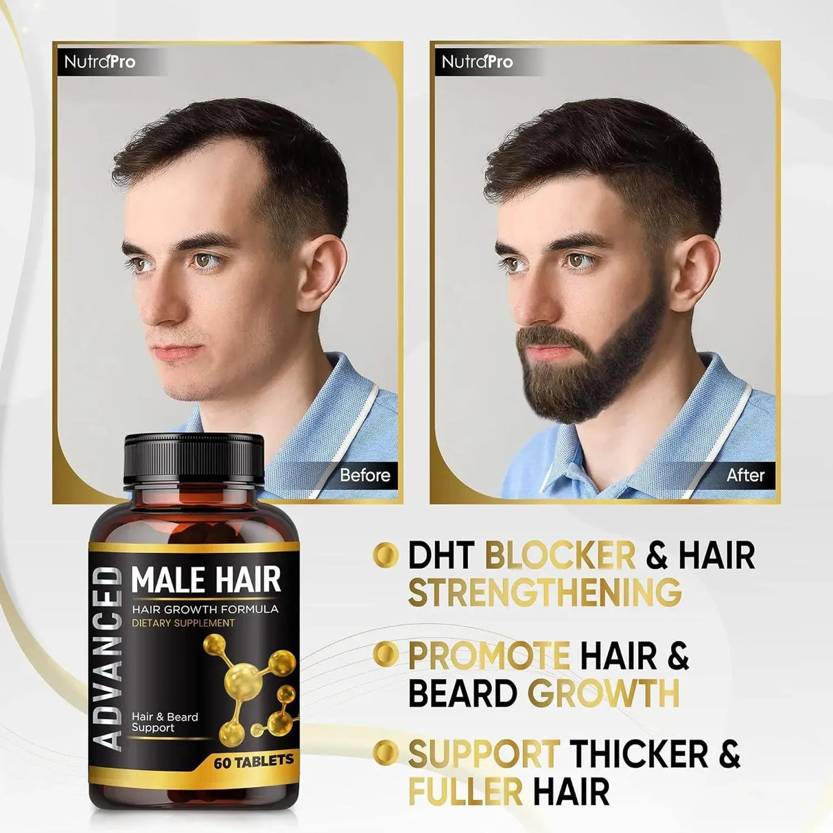 NUTRAPRO - NutraPro Hair Growth Vitamins For Men-Anti Hair Loss Support & Dht Blocker 60 Tabletas - The Red Vitamin MX - Suplementos Alimenticios - {{ shop.shopifyCountryName }}