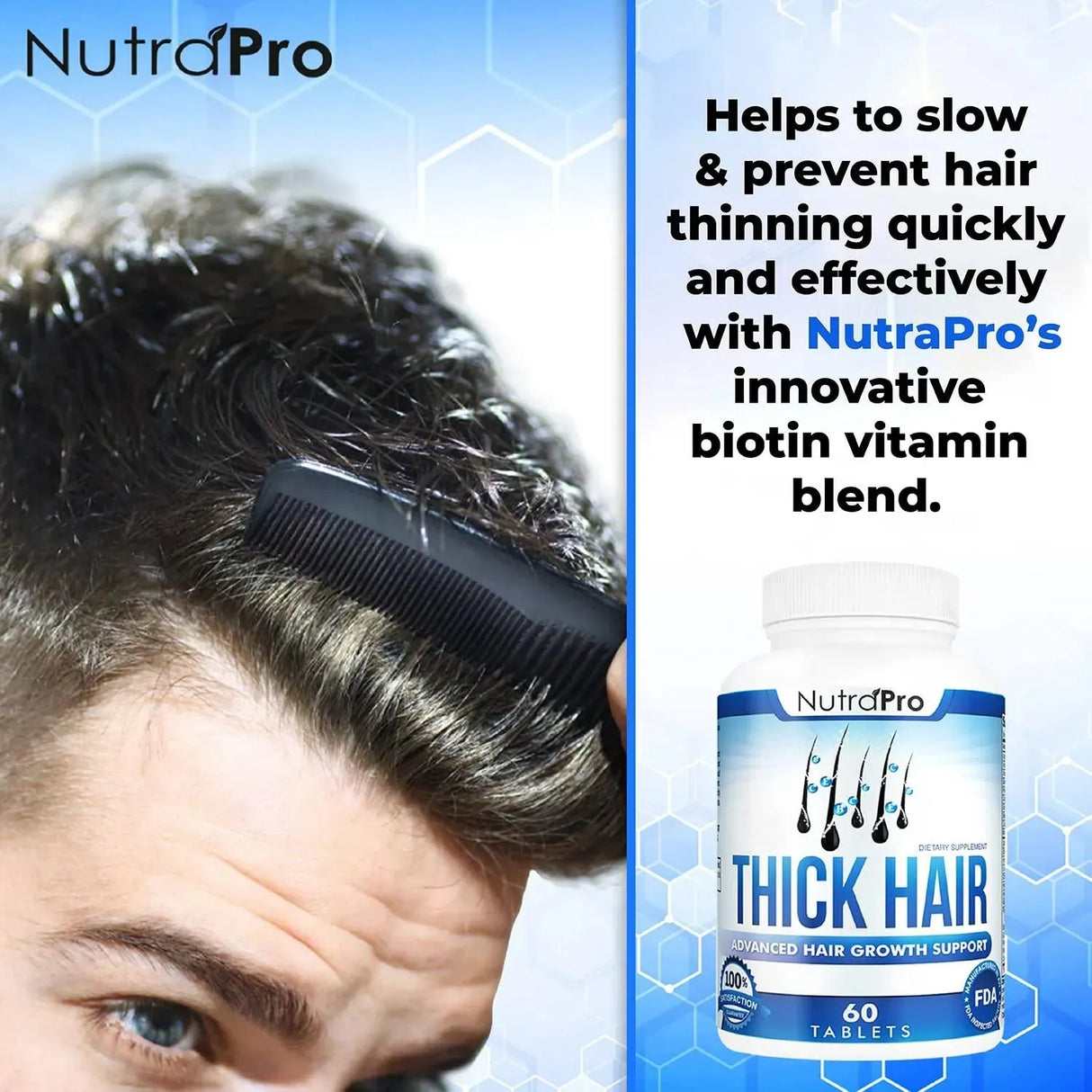 NUTRAPRO - NutraPro Thick Hair Growth Vitamins 60 Tabletas - The Red Vitamin MX - Suplementos Alimenticios - {{ shop.shopifyCountryName }}