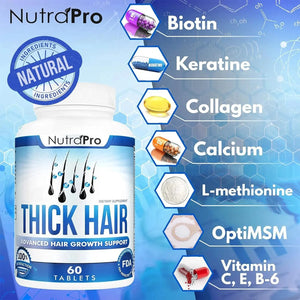 NUTRAPRO - NutraPro Thick Hair Growth Vitamins 60 Tabletas - The Red Vitamin MX - Suplementos Alimenticios - {{ shop.shopifyCountryName }}