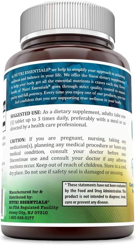 NUTRI ESSENTIALS - Nutri Essentials L-Arginine 1000Mg. 120 Tabletas - The Red Vitamin MX - Suplementos Alimenticios - {{ shop.shopifyCountryName }}