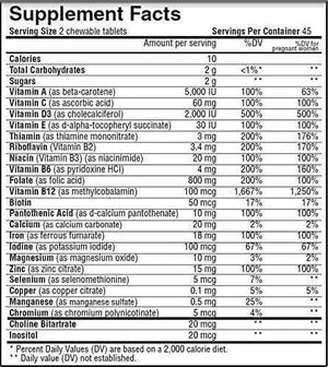 NUTRI SUPREME - Nutri Supreme Prenatal Vitamin 90 Tabletas Masticables - The Red Vitamin MX - Suplementos Alimenticios - {{ shop.shopifyCountryName }}