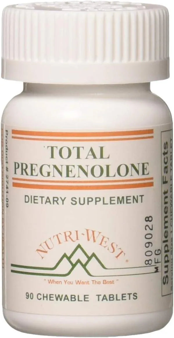 NUTRI WEST - Nutri West Total Pregnenolone 90 Tabletas Masticables - The Red Vitamin MX - Suplementos Alimenticios - {{ shop.shopifyCountryName }}