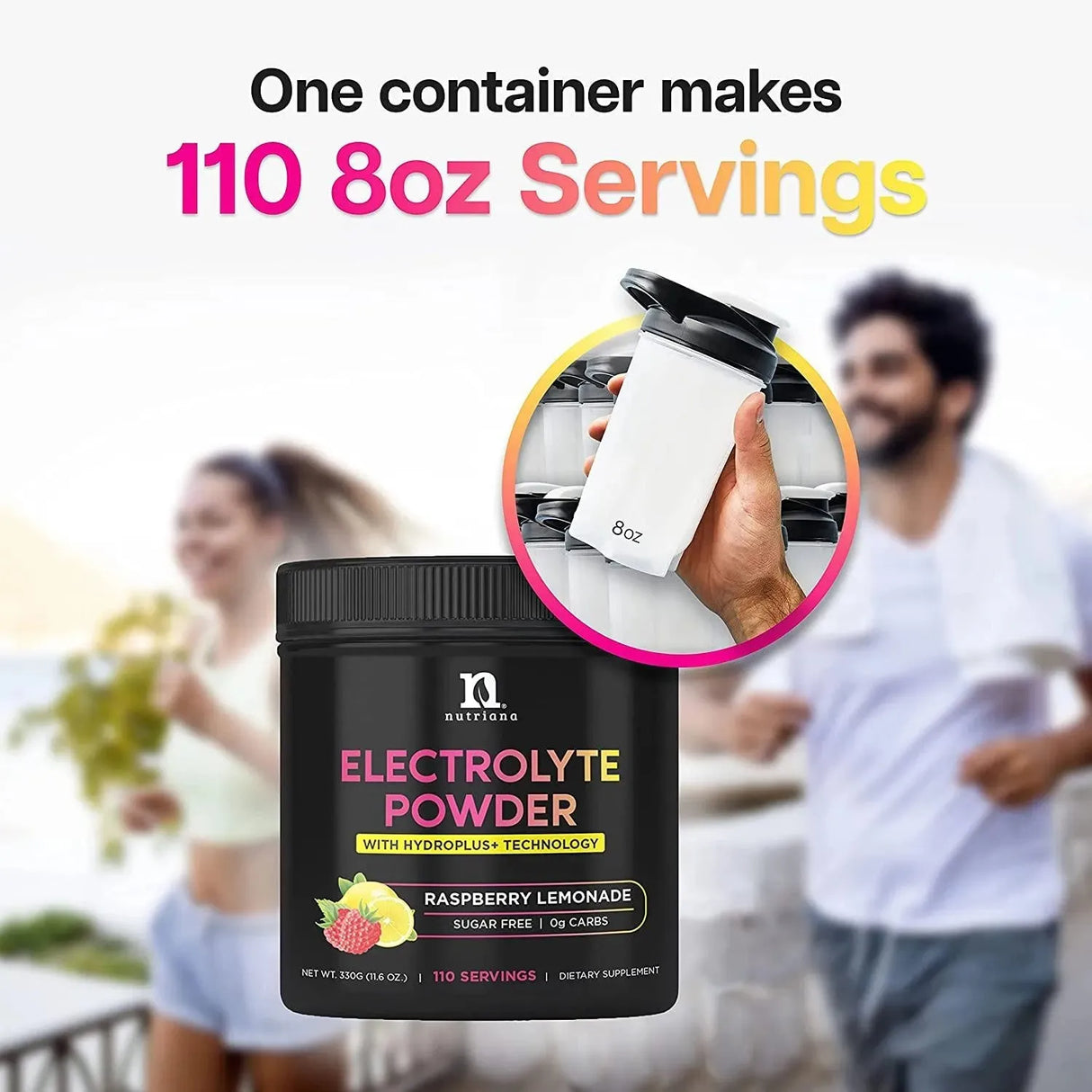 NUTRIANA - Nutriana Keto Electrolytes Powder No Sugar Raspberry Lemonade 110 Servicios - The Red Vitamin MX - Suplementos Alimenticios - {{ shop.shopifyCountryName }}